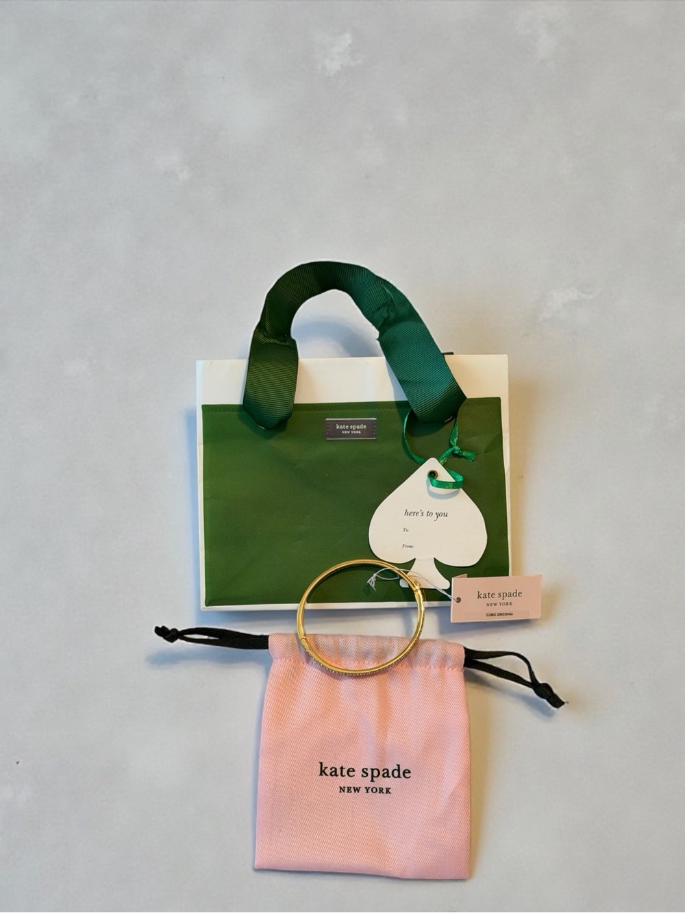 Kate Spade New York Pavé Crystal Hinge Bangle  Bundle, NWT